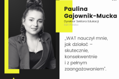 grafika_Klub Absolwentów WAT (1080×1080 px) - grafika_#KlubAbsolwentówWAT_Paulina Gajownik-Mucka