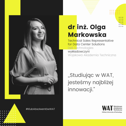 dr inż. Olga Markowska w #KlubAbsolwentówWAT