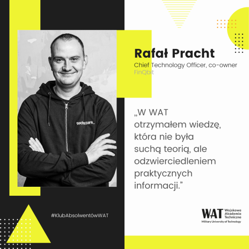 Rafał Pracht, absolwent Wojskowej Akademii Technicznej