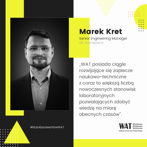 Marek Kret, absolwent WAT