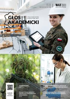 Okładka numeru styczniowego „Głosu Akademickiego” - pisma pracowników i studentów Wojskowej Akademii Technicznej